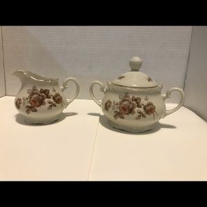 Porsgrund Norway creamer & sugar bowl set